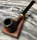 Unsmoked Italian Deeply Blasted Straight Brandy Pipe-Excellent Details!