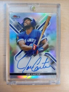2022 Topps Finest Joe Carter Finest Auto Autograph #FA-JCA Toronto Blue Jays - Picture 1 of 2