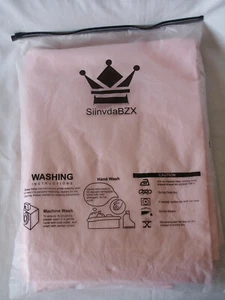 Pink Satin Twin Sheet Set Flat, Fitted, Pillowcase SiinvdaBZX New - Unused - Picture 1 of 5