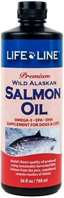 Life Line Pet Nutrition Wild Alaskan Salmon Oil Omega-3 Supplement for Skin & - Image 1 of 4