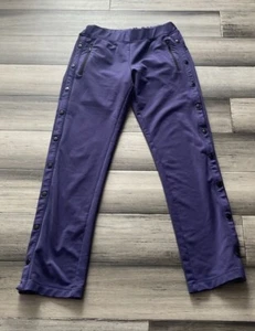 Zella Purple Athletic Side Snap Pants Size Small - Picture 1 of 10