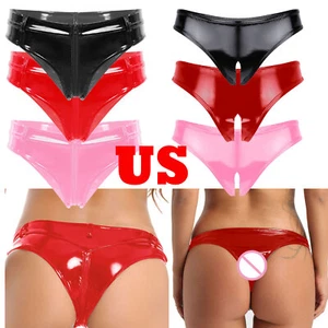Mujeres Sexy Metálico Travieso Botín Pantalones Cortos Ropa Interior Brillante Rave Baile Pantalones Cortos Club - Imagen 1 de 66