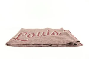 Louis Vuitton Handwriting Burgundy Scarf 4lk830s - Picture 1 of 12