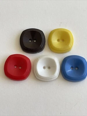 5 Different Colors Vintage Colt Mfg Buttons #8 7/8” - Image 1 of 4