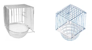 Kaisernest Nest Kanariennest Vogelnest Plastik Drahtnest Metallnest 15x 10 x10cm - Bild 1 von 10