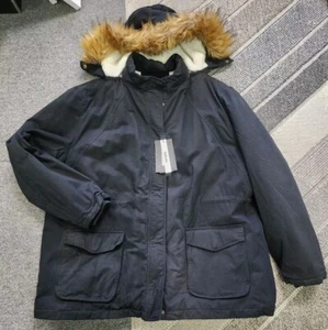 Soularge Men's Big and Tall Winter Warm Quilted Ski Jacket Fur Hooded Coat 4XL - Picture 1 of 4