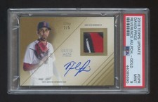 POP 1 PSA 9 DAVID PRICE 2018 TOPPS AUTOGRAPH 3 COLOR PATCH LOGO #ED 2/5  HOF ?