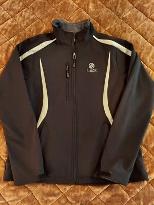 Womens Buick Black Fleece Lined Zip Jacket Size Large - Image 1 of 4