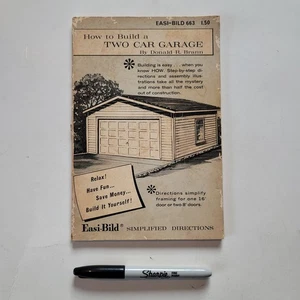 EASI-BILD 663 How to Build a Two Car Garage Donald R. Brann 1970 Softcover BUCH - Bild 1 von 11