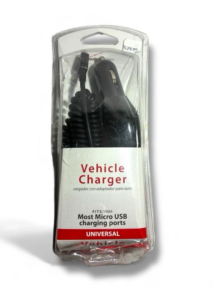New Verizon OEM Micro USB Vehicle Car Charger for Verizon Wireless ATT Cingular Sprint LG VX8560 Chocolate 3, ENV2 VX9100, VX9700 DARE, VX8610 DECOY, UX300, AX830, UX830, LX400