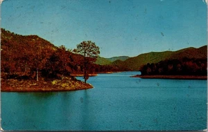 Postal de Carolina del Sur de las Montañas Blue Ridge del Norte de Saluda Lake - Imagen 1 de 2