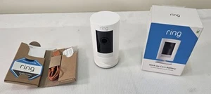Ring Stick Up Cam Batería Exterior Inalámbrica Cámara de Seguridad con Batería Paquete-Blanco - Imagen 1 de 9