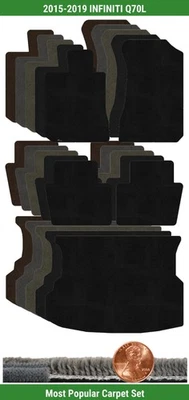 Juego de alfombrillas Lloyd Custom Ultimat para Infiniti Q70L 2015-2019 (5 piezas) #T4X Foto 1 de 4
