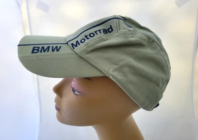Sombrero de carreras vintage bordado BMW Motorrad motocicleta café militar caqui verde Foto 1 de 4