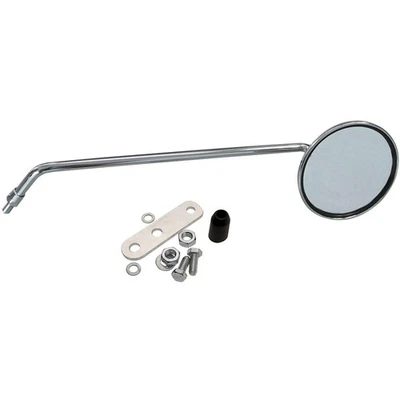 SPECCHIETTO BCR DX TONDO CROMO CON PIASTRA LML 125 Star 4T Automatica 2013-2013 - Immagine 1 di 2