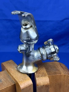 C.1958 Brass STANDARD Water Fountain Faucet w/ Spring Loaded Handle, Works! - Picture 1 of 10