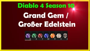 Diablo 4 SEASON 10 Grand Gem / Großer Edelstein XBOX Ps5 D4 SC - Bild 1 von 1