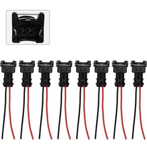 Easily Replaceable Fuel Injector Connectors Set of 8 for Bosch EV1 Types - Picture 1 of 7