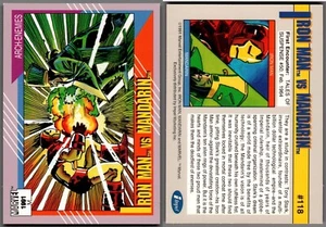 1991 Marvel, Arch-Enemies, #118 Iron Man vs Mandarin - Picture 1 of 1
