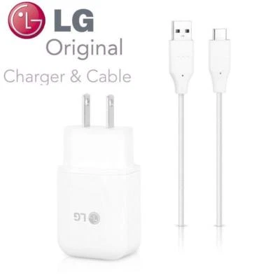Origina LG Fast Charge & USB-C Charging Cable For LG Stylo 6 Stylo 5 LG G8x - Image 1 of 4