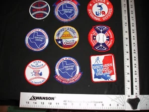 Sports sport baseball softball umpire patch set of 9 collectors patches - Picture 1 of 10