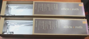 Allen + Roth Designer II 18 Zoll Chrom Oberfläche Wandhalterung Einzeltuch NEU 2ER SET - Bild 1 von 15