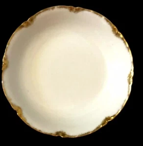 8 fruteros antiguos de porcelana Haviland con adornos de oro blanco vieira bayas 5" de colección - Imagen 1 de 9