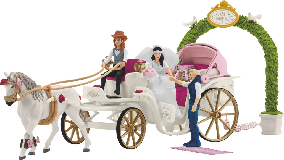 SCHLEICH 42641 HOCHZEITSKUTSCHE Spielset Mehrfarbig