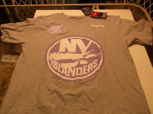 New York Islanders NHL Team apparel Reebok Hockey Fights Cancer shirt M - Picture 1 of 4
