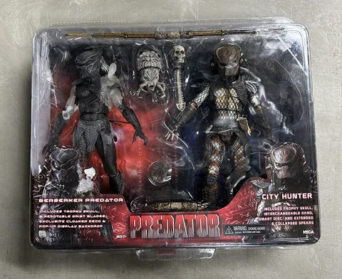 Neca Predator Berserker Predator and City Hunter 2 Pack Figures 2011 Sealed Cover