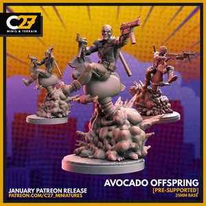 Avocado Offspring | 40mm Crisis Protocol | Tabletop Gaming | Tabletop Miniature - Picture 1 of 2