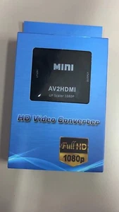 1080P RCA Composite CVBS AV to HDMI Video Audio Converter Box AV2HDMI Adapter - Picture 1 of 10