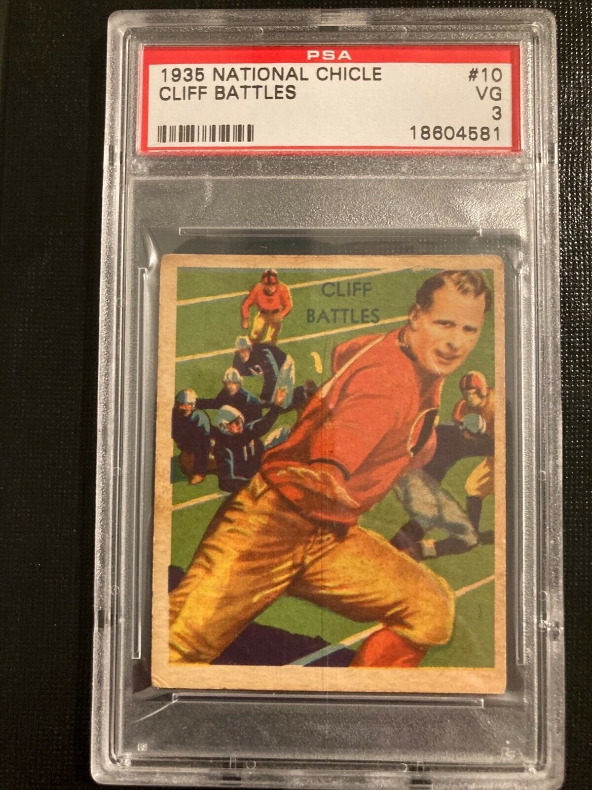 1935 National Chicle Cliff Battles HOF #10 PSA 3