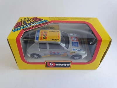 PEUGEOT 205 GTI cod. 4125 - BURAGO 1/43 DIE-CAST METAL MODEL - Immagine 1 di 4