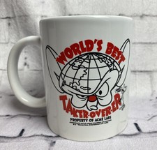 PINKY AND THE BRAIN MUG World's Best Taker Over er Ceramic White Loot Crate H19