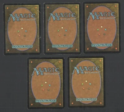 Lot Of 5 Magic The Gathering Deckmaster Cards Nacatl Outlander Cat Scout etc. - Image 1 of 2