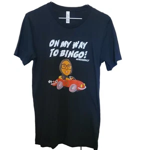 Camiseta Bella + Lona Mujer Negra Pequeña Bingo Addict Juegos de azar Algodón Gráfico - Imagen 1 de 2