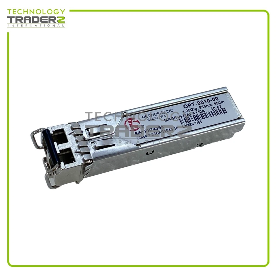 LOT OF 4 OPT-0010-00 F5 Networks 1000Base-SX MM Fiber 550m SFP Transceiver - Image 1 of 1