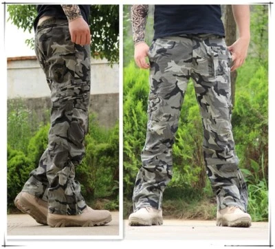 US Army Men's Pants Tactical Cargo Military Special Forces Multi Pocket Trousers - Image 1 of 4