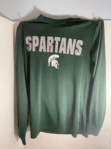 Michigan State Spartans Long Sleeve T-Shirt - Green - Medium - Picture 1 of 4