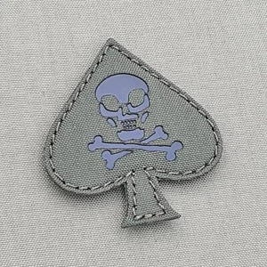 IR vietnam era ace of spades death ranger green morale tactical laser patch - Picture 1 of 2