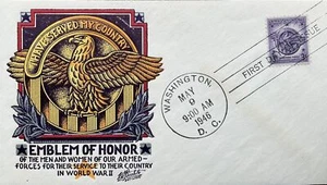 L. W. Staehle 940 Segunda Guerra Mundial Honorable Descarga Emblema de  - Imagen 1 de 1