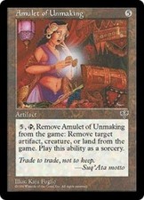 Amulet of Unmaking NM MTG Mirage Magic 2B3