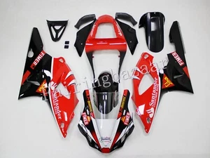 Fit for 2000 2001 YZF R1 Red Black Santander ABS Plastic Injection Fairing Kit - Foto 1 di 6