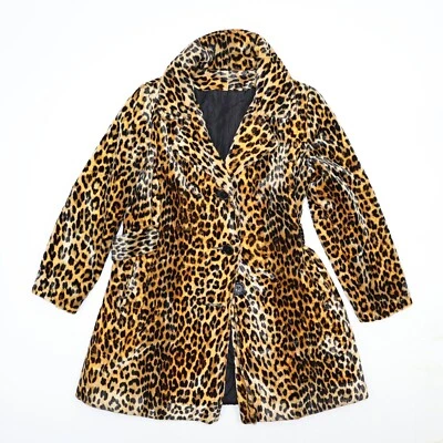 Handmade Vintage 60's Leopard Coat, Coat faux fur Leopard Size ? Animal Print  - Image 1 of 4