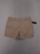 Womens Ingredients Casual Shorts Size 12 Khaki Tan Cotton Stretch NWT New