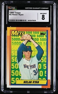 Nolan Ryan #2 | 1990 Topps CGC 8 - Picture 1 of 2