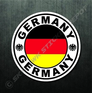 4 "Bandera del círculo alemán Calcomanía del parachoques Alemania calcomanía para coche deportivo Euro se adapta a BMW - Imagen 1 de 3