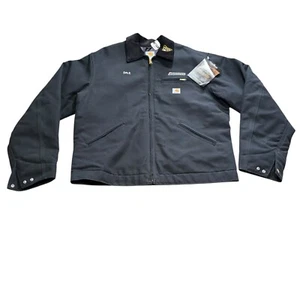 Vintage Carhartt Detroit Jacket Men’s Large Black 46 Tall NWT Blanket Lined - Picture 1 of 11