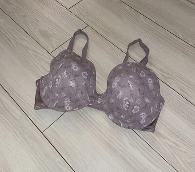 Warners 01593 This Is Not A Bra Full Coverage T Shirt Lined UW Floral Womens 34C - Image 1 of 4